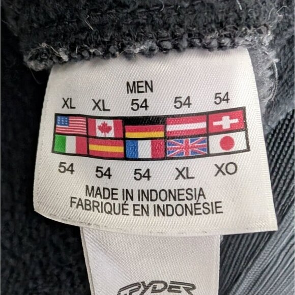 Spyder Core Sweater Foremost Jacket Mens Size XL Black Fleece Lined Heavy - Picture 7 of 16